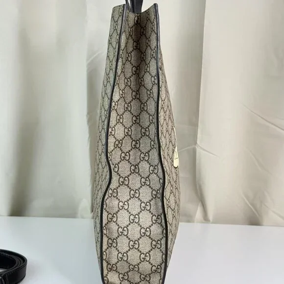 Gucci GG Logo Supreme Bees Shoulder Bag Tote with Bee Design - Picture 4 of 8